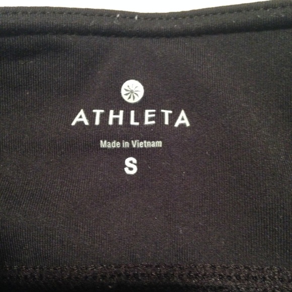 Athleta Capri Pants Black Waist band Yoga S - Picture 5 of 8